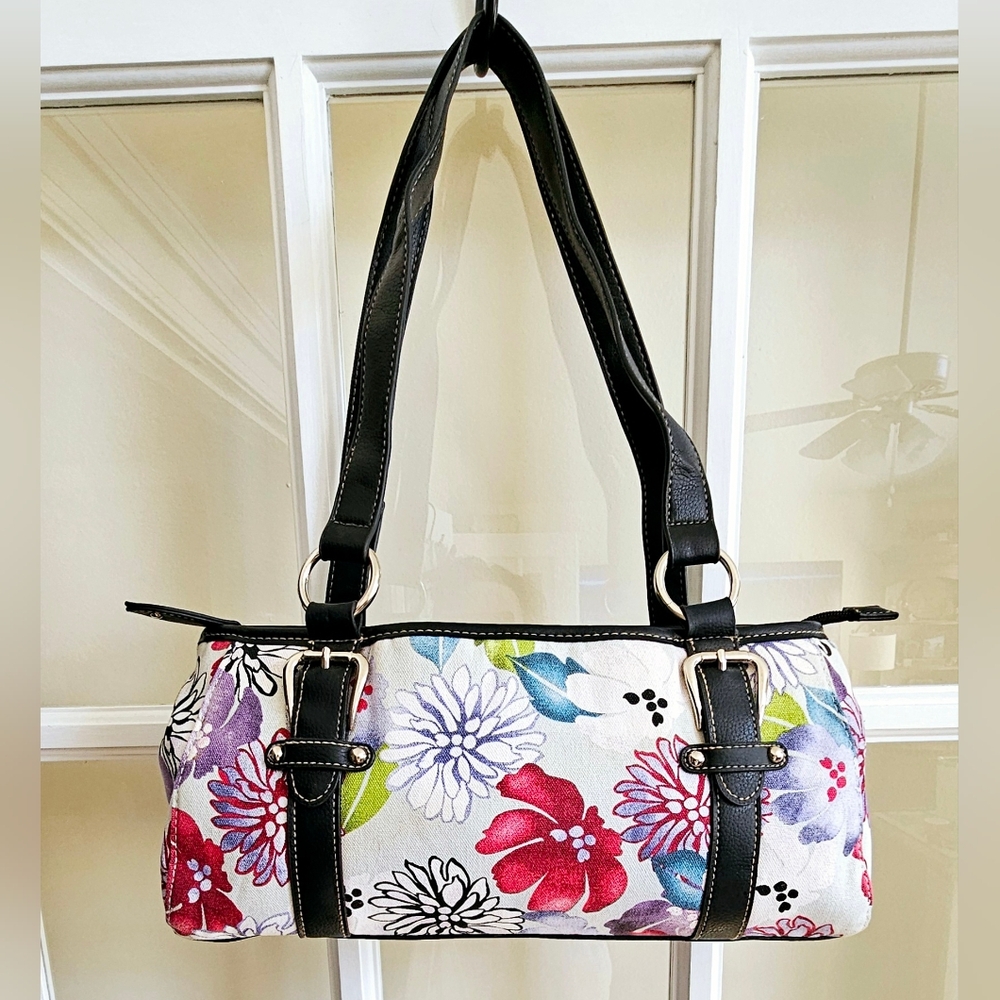 Croft Barrow Shoulder Handbag MultiColor Bag Flower Print Purse
